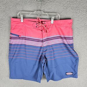 Vineyard Vines Board Shorts Mens 33 Lightweight Swim Trunks Zip Pocket
